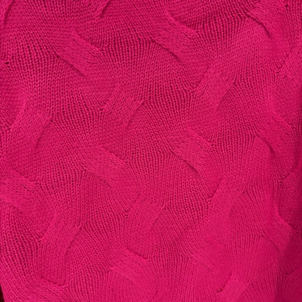 Hot Pink Knit Cowl Neck Sweater 1XL - Picture 3 of 6